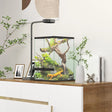 PawHut 40L Vivarium for Lizards, Frogs, Snakes, Turtles, Tortoises w/ Anti-Escape Design, Ventilation