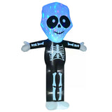 HOMCOM 3m Halloween Inflatable Skeleton Ghost Decoration, LED Lighted for Home Indoor Outdoor Garden Lawn Decoration Party Prop