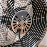 HOMCOM 10" 2-Speed Electric Table Desk Fan w/ Safety Guard Anti-Slip Feet Portable Personal Cooling Fan Home Office Bedroom Black