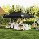 10 x 20 FT Pop up Canopy with 6 Sidewalls and Windows and Carrying Bag for Party Wedding Picnic-Black