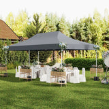 10 x 20 FT Pop up Canopy with 6 Sidewalls and Windows and Carrying Bag for Party Wedding Picnic-Gray