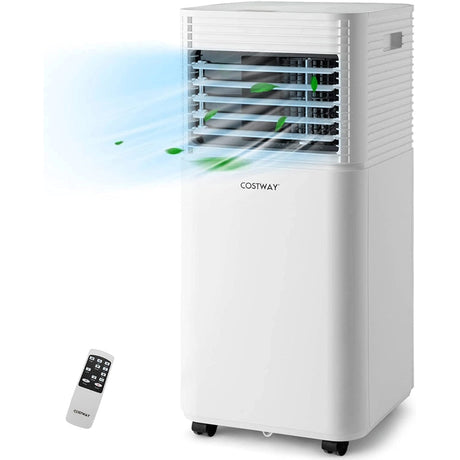 9000 BTU 3-in-1 Portable Air Conditionerwith Fan and Dehumidifier Mode-White