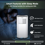 2640W 3-In-1 Mobile Air Conditioner with Fan & Dehumidifier & Remote