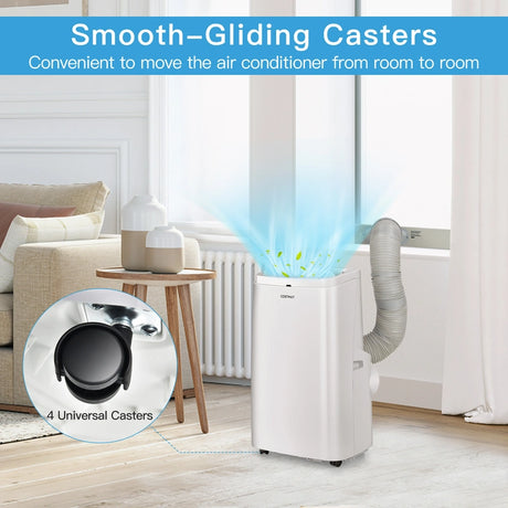 2630W/3530W Portable Air Conditioner with Dehumidifier &amp; Fan-2630W
