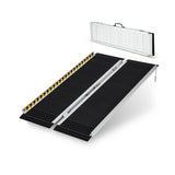 Portable Aluminum Wheelchair Ramp with Transition Plate-4FT