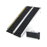 Portable Aluminum Wheelchair Ramp with Transition Plate-5FT