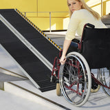 Portable Aluminum Wheelchair Ramp with Transition Plate-6FT