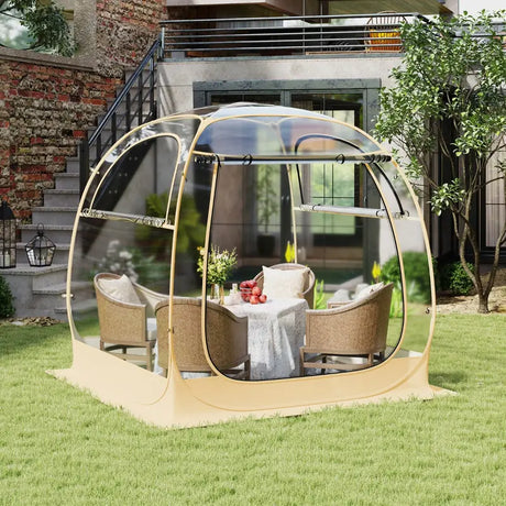 Instant Pop up Sports Tent with Carrying Bag and Floor Mat for 1-2/5-6 People-M