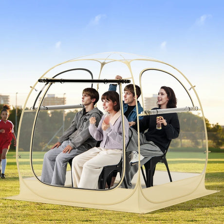 Instant Pop up Sports Tent with Carrying Bag and Floor Mat for 1-2/5-6 People-M