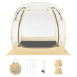 Instant Pop up Sports Tent with Carrying Bag and Floor Mat for 1-2/5-6 People-M