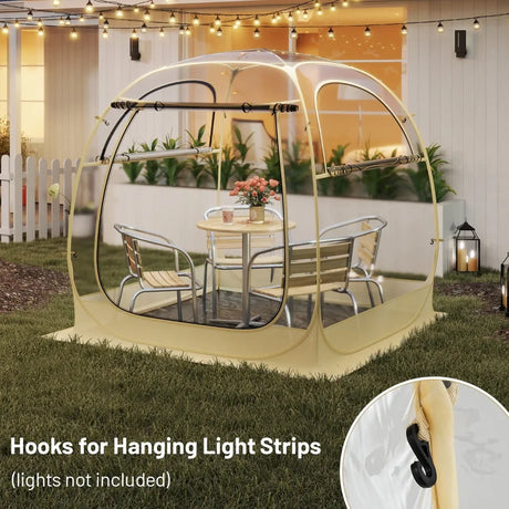Instant Pop up Sports Tent with Carrying Bag and Floor Mat for 1-2/5-6 People-M