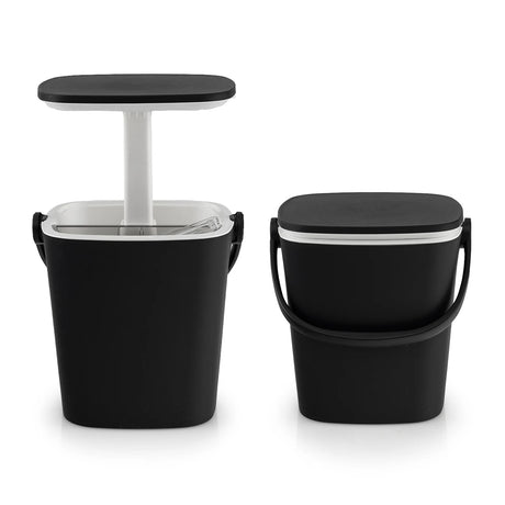 3-in-1 Portable Cooler Bar Table with Bottle Opener and Lift Top Lid for Camping Poolside-Black