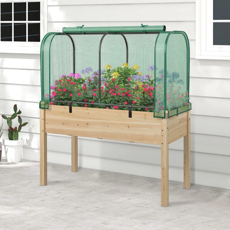 Outdoor Indoor Portable Garden Patio Mini Tunnel Greenhouse-Green