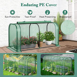 Outdoor Indoor Portable Garden Patio Mini Tunnel Greenhouse-Green