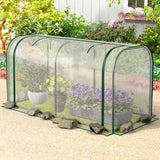 Outdoor Indoor Portable Garden Patio Mini Tunnel Greenhouse-White