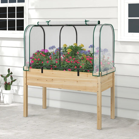 Outdoor Indoor Portable Garden Patio Mini Tunnel Greenhouse-White