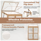 Garden Portable Wooden Raised Plants Greenhouse
