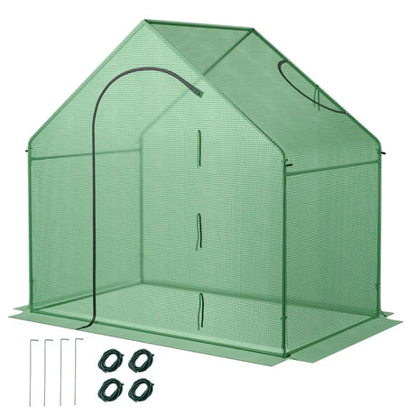 Mini Walk-in Greenhouse with PE Cover