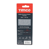 Pair of - TIMCO Builders Permanent Markers Twin Pack Chisel & Fine Tip Black - Mixed