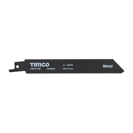 5 x TIMCO Reciprocating Saw Blades Metal Cutting Bi-Metal - S922AF