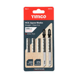 5 x TIMCO Jigsaw Blades Wood Cutting HCS Blades - T101D