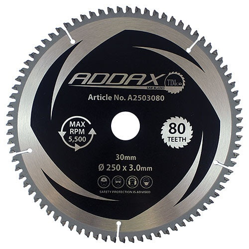 TIMCO -5° Circular Saw Blade - 250 x 30 x 80T