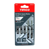 5 x TIMCO Jigsaw Blades Metal Cutting Bi-Metal Blades - T118AF
