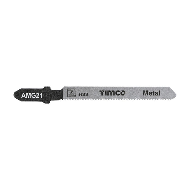 5 x TIMCO Jigsaw Blades Metal Cutting HSS Blades - T218A