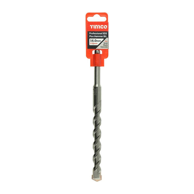 TIMCO Professional SDS Plus Hammer Bits (PGM) - 16.0 x 210