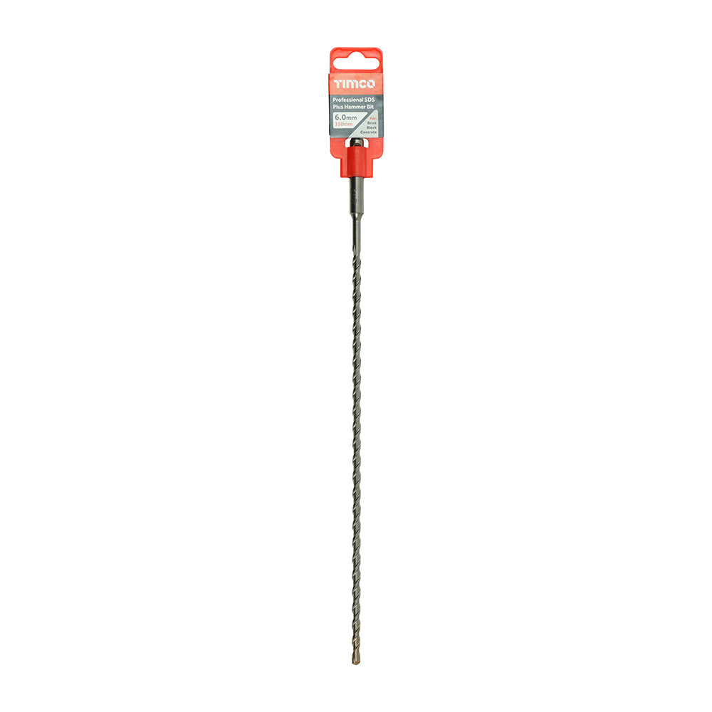 TIMCO Professional SDS Plus Hammer Bits (PGM) - 6.0 x 350