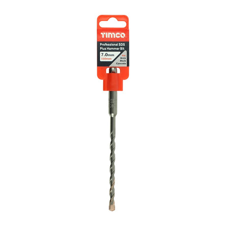 TIMCO Professional SDS Plus Hammer Bits (PGM) - 7.0 x 160