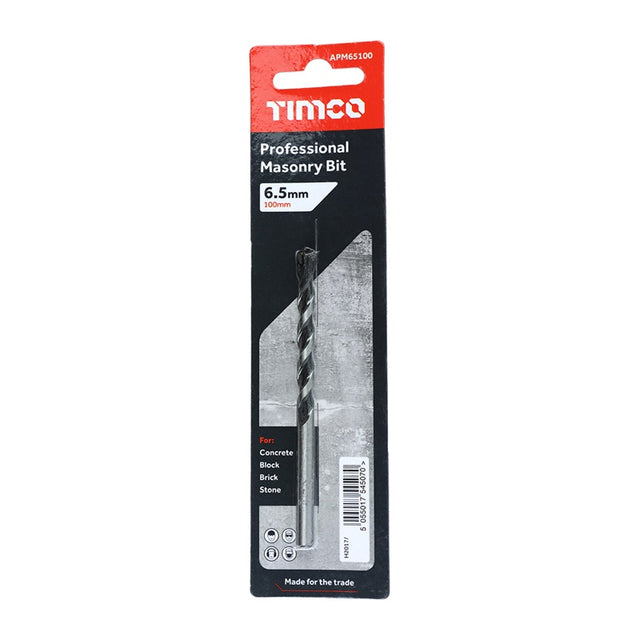 TIMCO Masonry Drill Bits - 6.5 x 100