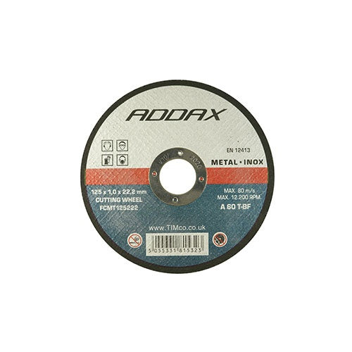 10 x TIMCO B/Abrasive Flat Wheel Inox - 115 x 22.2 x 1.0