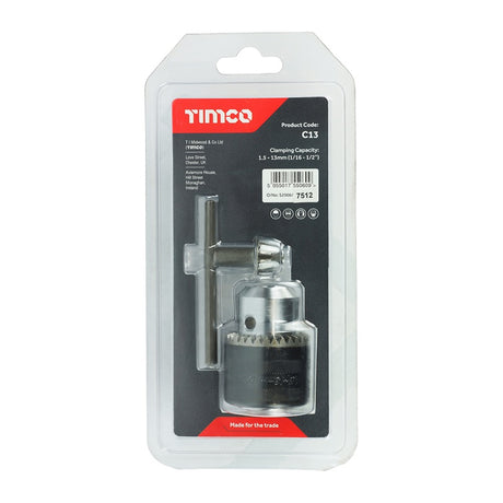 TIMCO 1/2" Chuck & Key Set - 1/2"