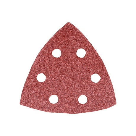 5 x TIMCO Delta Sanding Pads 80 Grit Red - 95 x 95mm