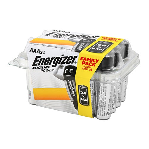 24 x Energizer Alkaline Power Battery Value Home Pack - AAA