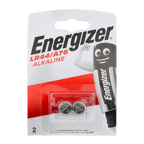 Pair of - Energizer Alkaline A76/LR44 Coin Battery - LR44/A76