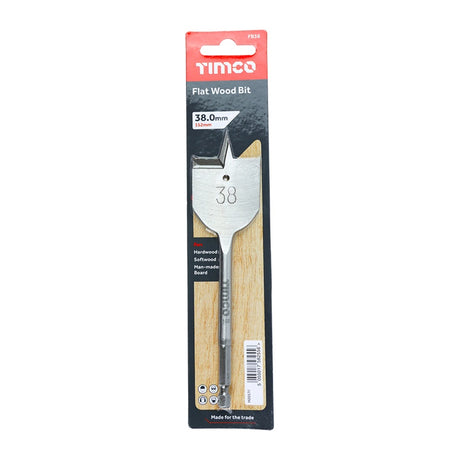 TIMCO Flat Wood Bits - 38.0 x 152