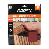 5 x TIMCO Sanding Sheets 120 Grit Red - 230 x 280mm