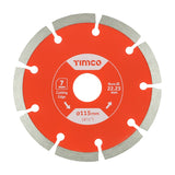 3 x TIMCO General Purpose Diamond Blade Segmented  - 115 x 22.2