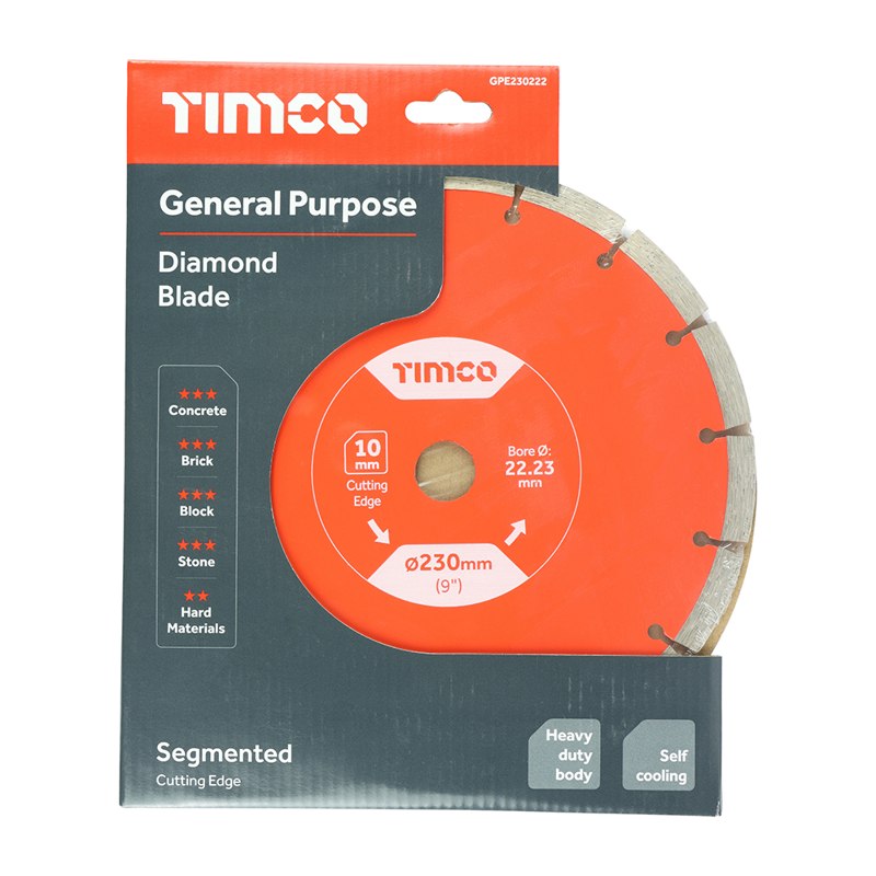 TIMCO Premium Diamond Blade Segmented  - 230 x 22.2