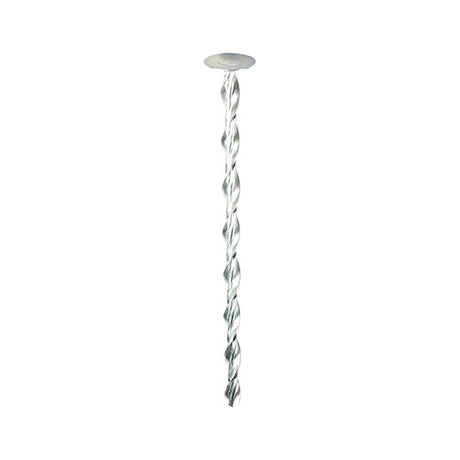 25 x TIMCO Helical Flat Roof Fixing Silver - 8.0 x 135