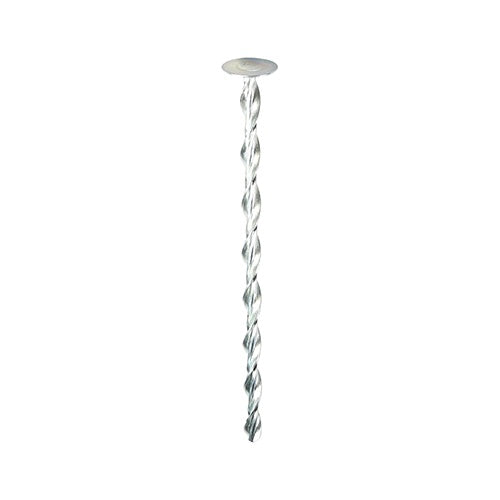 25 x TIMCO Helical Flat Roof Fixing Silver - 8.0 x 90