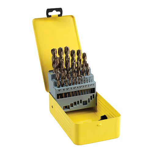 TIMCO Ground Jobber Drills Set Cobalt M35 - 25pcs