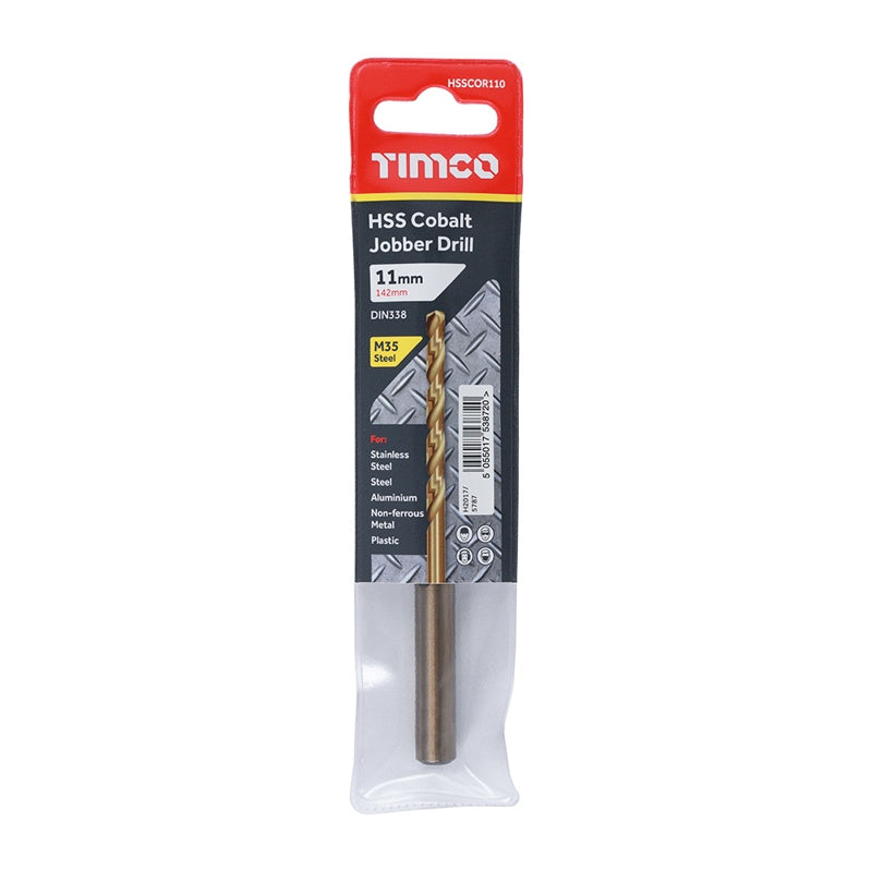 TIMCO Ground Jobber Drills - Cobalt M35 - 11.0mm