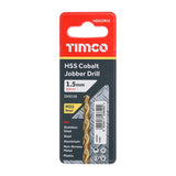 TIMCO Ground Jobber Drills - Cobalt M35 - 1.5mm