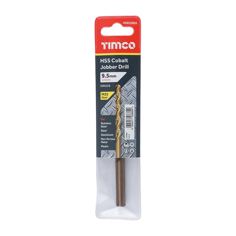 TIMCO Ground Jobber Drills - Cobalt M35 - 9.5mm