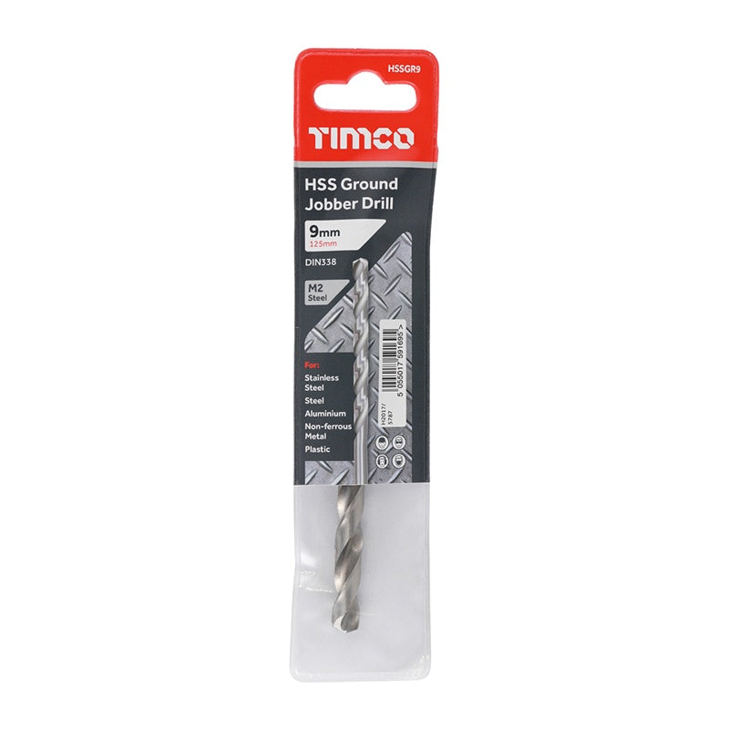 TIMCO Ground Jobber Drills HSS M2 - 9.0mm