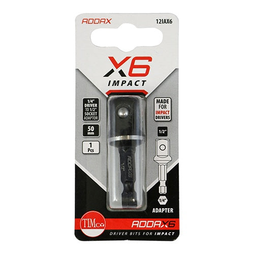 TIMCO X6 Impact Adaptor - 1/2 x 50