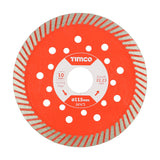 TIMCO Premium Diamond Blade Continuous - 115 x 22.2